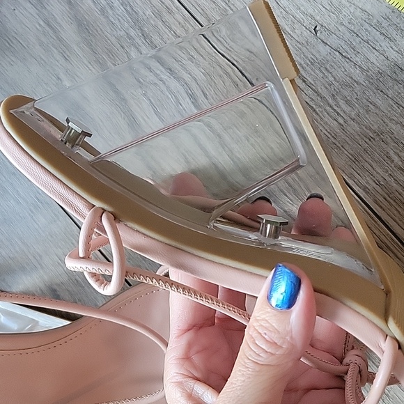 NEW Wild Pair clear heel sandals 8 - Picture 8 of 9